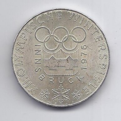 AUSTRIJA 100 SCHILLING 1976 KM # 2926 VF Insbrukas