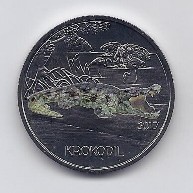 AUSTRIA 3 EURO 2017 KM #  3263 UNC Crocodile