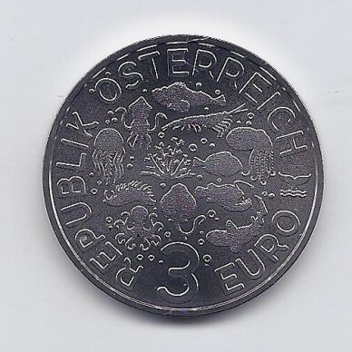 AUSTRIA 3 EURO 2024 KM # 3383 UNC Stingray 1