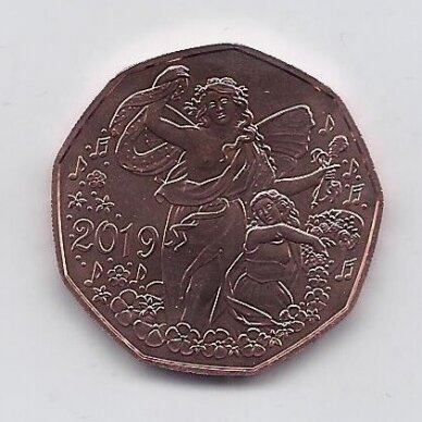 AUSTRIA 5 EURO 2019 KM # 3291 UNC New Year