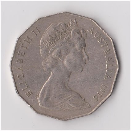 AUSTRALIJA 50 CENTS 1976 KM # 68 VF 1