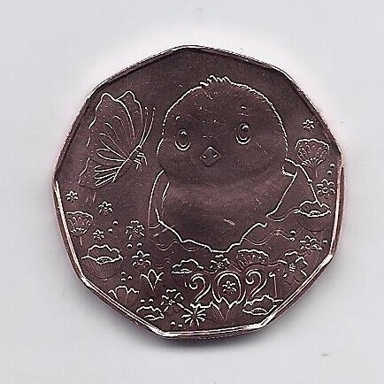 AUSTRIJA 5 EURO 2021 KM # 3327 UNC Šv. Velykos
