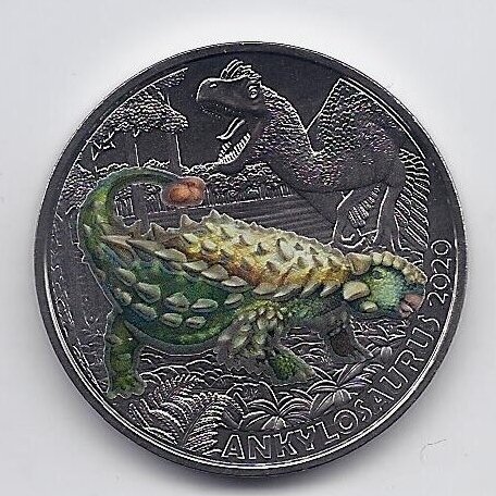 AUSTRIA 3 EURO 2020 KM # 3309 UNC  Ankylosaurus