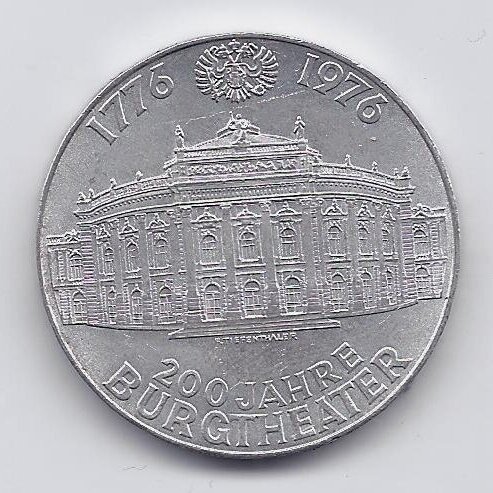 AUSTRIJA 100 SCHILLING 1976 KM # 2930 XF Valstybinis teatras