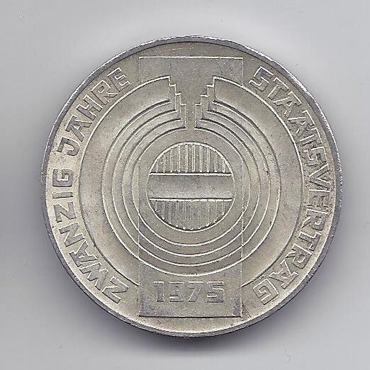 AUSTRIJA 100 SCHILLING 1975 KM # 2924 XF Valstybės sutartis