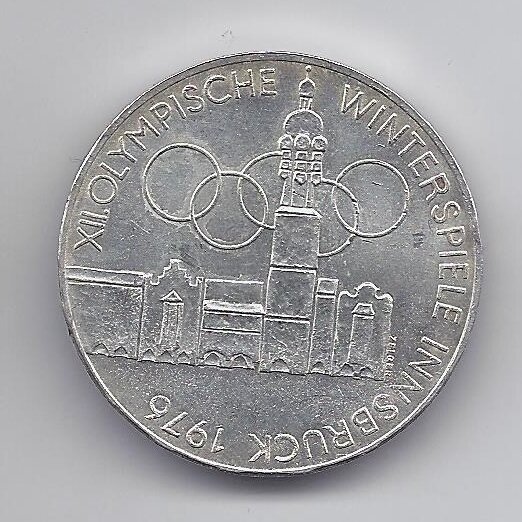 AUSTRIJA 100 SCHILLING 1976 KM # 2927 VF Insbrukas