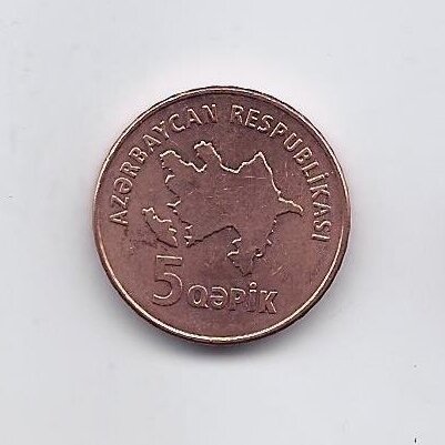 AZERBAIDŽANAS 5 QAPIK 2006 KM # 41 XF ( su taškeliais ) 1