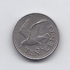 BARBADOS 10 CENTS 1979 KM # 12 VF BARBADOS 10 CENTS 1979 KM # 12 VF