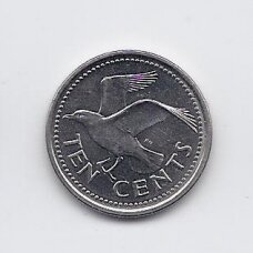 BARBADOS 10 CENTS 2008 KM # 12a XF