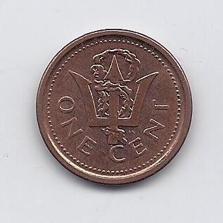 BARBADOS 1 CENT 2010 KM # 10b VF/XF