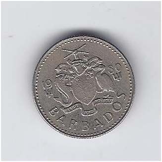 BARBADOS 10 CENTS 1980 KM # 12 VF 1