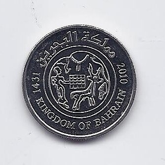 BAHRAIN 25 FILS 2010 KM # 24.2 UNC 1