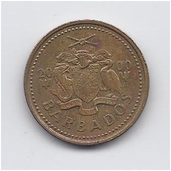 BARBADOS 5 CENTS 2000 KM # 11 VF 1