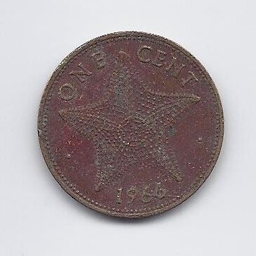 BAHAMAS 1 CENT 1966 KM # 2 F