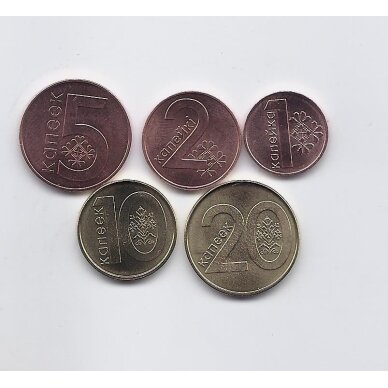 BELARUS 2009 five coins set