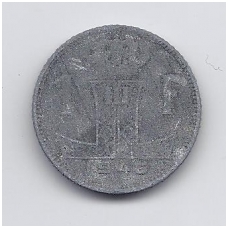 BELGIJA 1 FRANC 1946 KM # 128 VF