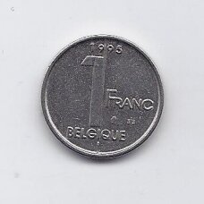 BELGIJA 1 FRANC 1995 KM # 187 XF