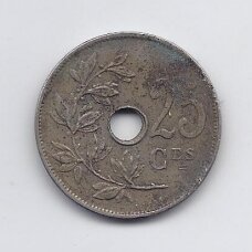 BELGIJA 25 CENTIMES 1928 KM # 68 F