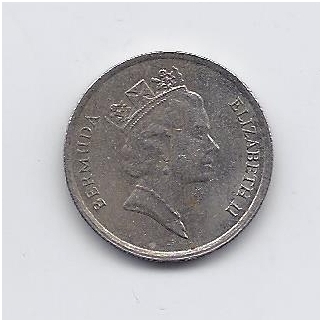 BERMUDA 10 CENTS 1988 KM # 46 XF 1
