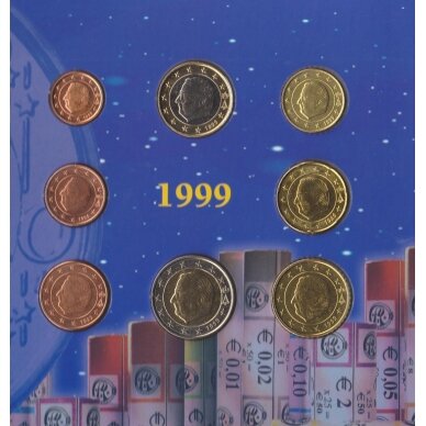 BELGIUM EURO INTRO SET 1999, 2000 and 2001 FULL EURO SETS 1