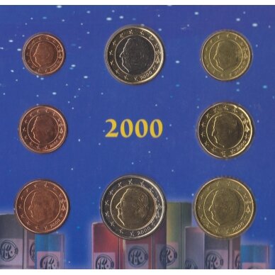 BELGIJA 1999, 2000, 2001 m. euro rinkiniai (INTRO SET) 2