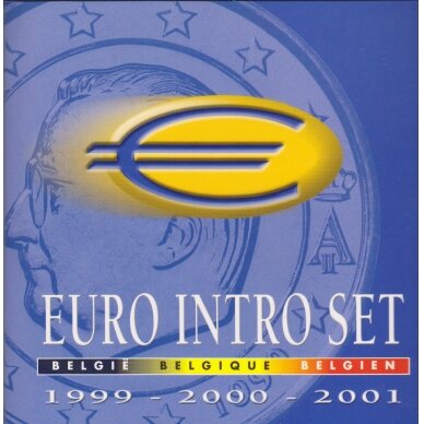 BELGIJA 1999, 2000, 2001 m. euro rinkiniai (INTRO SET)