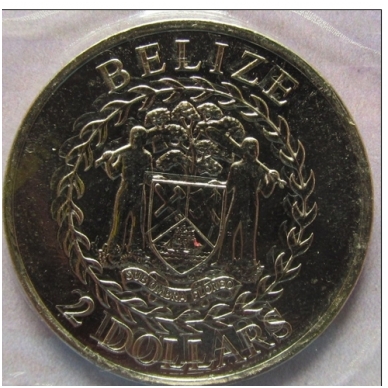 BELIZE 2 DOLLARS 2011 KM # 139 UNC 30 Years of Independence 3