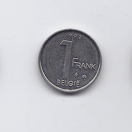 BELGIUM 1 FRANC 1997 KM # 188 XF