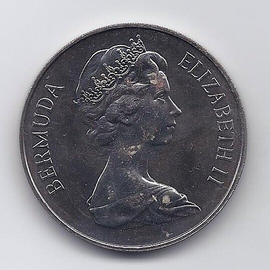 BERMUDA 1 DOLLAR 1981 KM # 28 AU Royal wedding 1