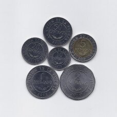 BOLIVIJA 2012 - 2017 m. 6 monetų rinkinys