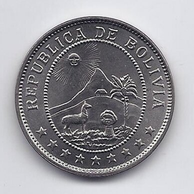 BOLIVIJA 50 CENTAVOS 1939 KM # 182 AU/UNC 1