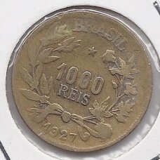 BRAZILIJA 1000 REIS 1927 KM # 525 VF