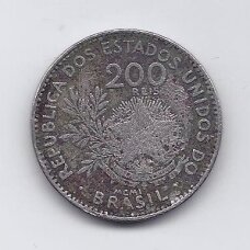 BRAZILIJA 200 REIS 1901 KM # 504 F