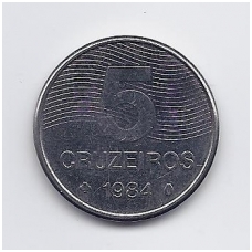 BRAZIL 5 CRUZEIROS 1984 KM # 591 VF
