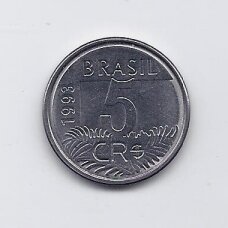 BRAZIL 5 CRUZEIROS REAIS 1993 KM # 627 AU