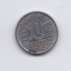 BRAZILIJA 50 CENTAVOS 1990 KM # 614 F