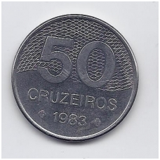 BRAZIL 50 CRUZEIROS 1983 KM # 594.1 VF