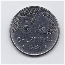 BRAZIL 50 CRUZEIROS 1984 KM # 594.1 XF