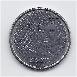 BRAZIL 10 CENTAVOS 1995 KM # 633 VF 1