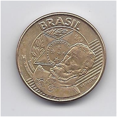 BRAZIL 25 CENTAVOS 2010 KM # 650.1 VF 1