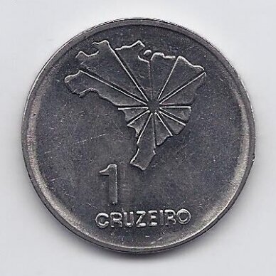 BRAZIL 1 CRUZEIRO 1972 KM # 582 XF 150th Anniversary of Independence