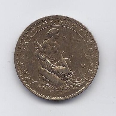 BRAZILIJA 1000 REIS 1929 KM # 525 VF 1