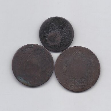 BRAZILIJA XIX a. trijų monetų rinkinys 1