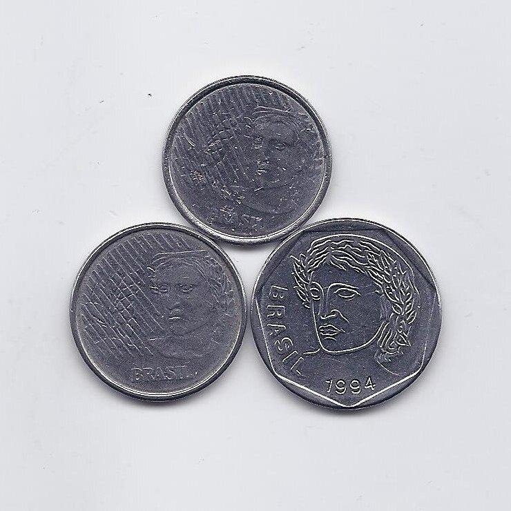 BRAZILIJA 1994 m. 3 monetų rinkinys 1