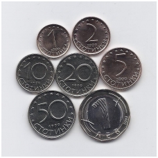 BULGARIJA 1999 - 2002 m. 7 monetų rinkinys