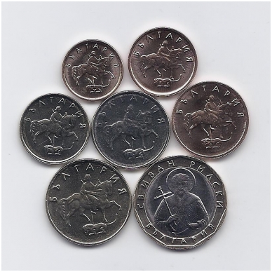 BULGARIJA 1999 - 2002 m. 7 monetų rinkinys 1