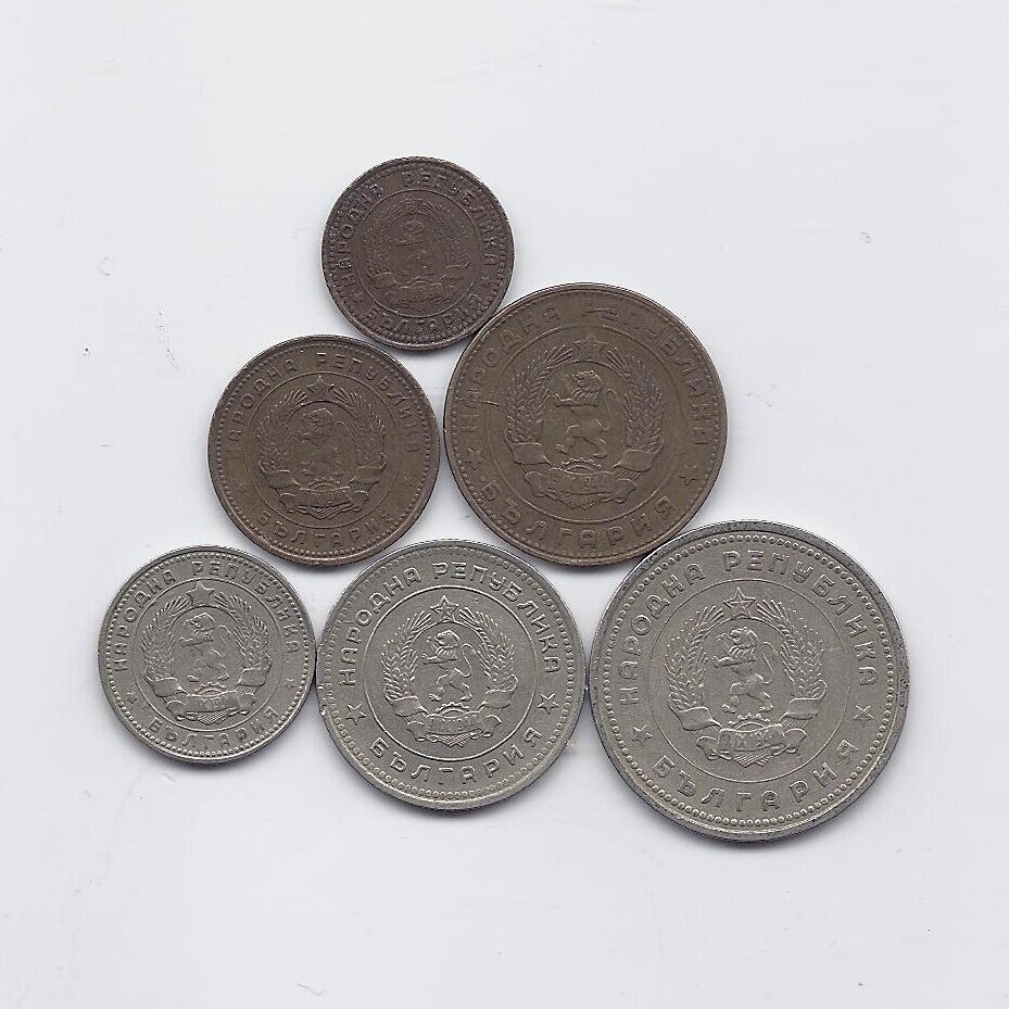 BULGARIJA 1962 m. 6 monetų rinkinys 1