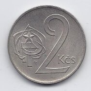 ČEKOSLOVAKIJA 2 KORUNY 1984 KM # 75 VF ČEKOSLOVAKIJA 2 KORUNY 1984 KM # 75 VF