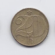 ČEKOSLOVAKIJA 20 HALERU 1985 KM # 74 VF ČEKOSLOVAKIJA 20 HALERU 1985 KM # 74 VF