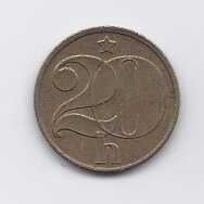 ČEKOSLOVAKIJA 20 HALERU 1986 KM # 74 XF ČEKOSLOVAKIJA 20 HALERU 1986 KM # 74 XF